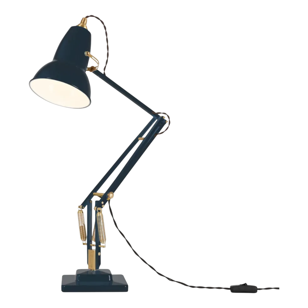 Lampe de bureau en aluminium bleu encre et finition doré 72x90cm Original 1227 - Anglepoise