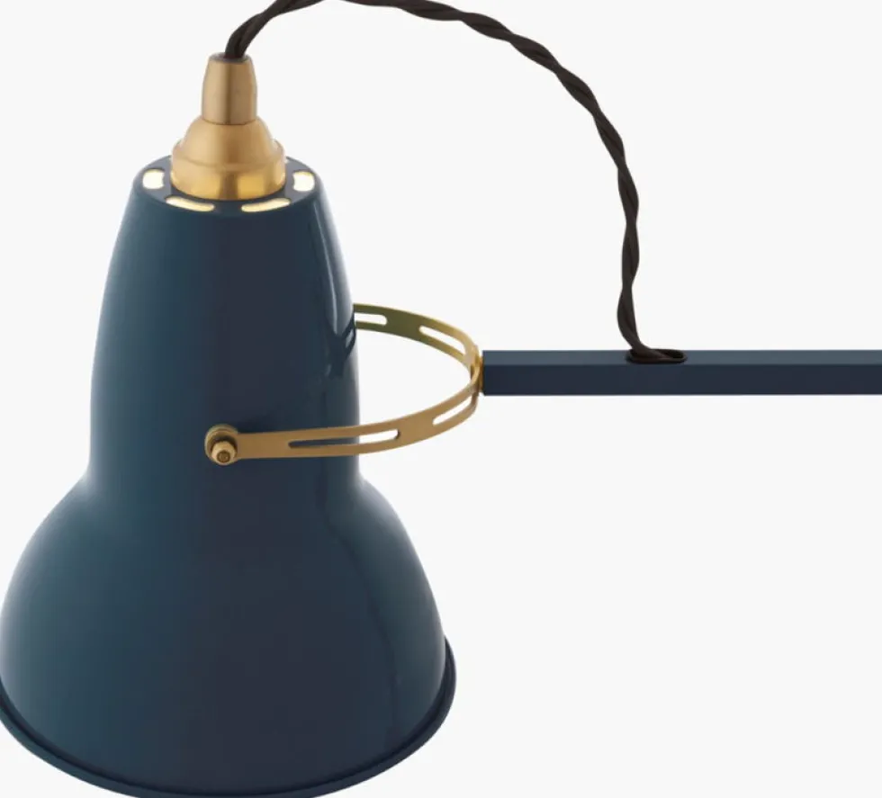 Lampe de bureau en aluminium bleu encre et finition doré 72x90cm Original 1227 - Anglepoise
