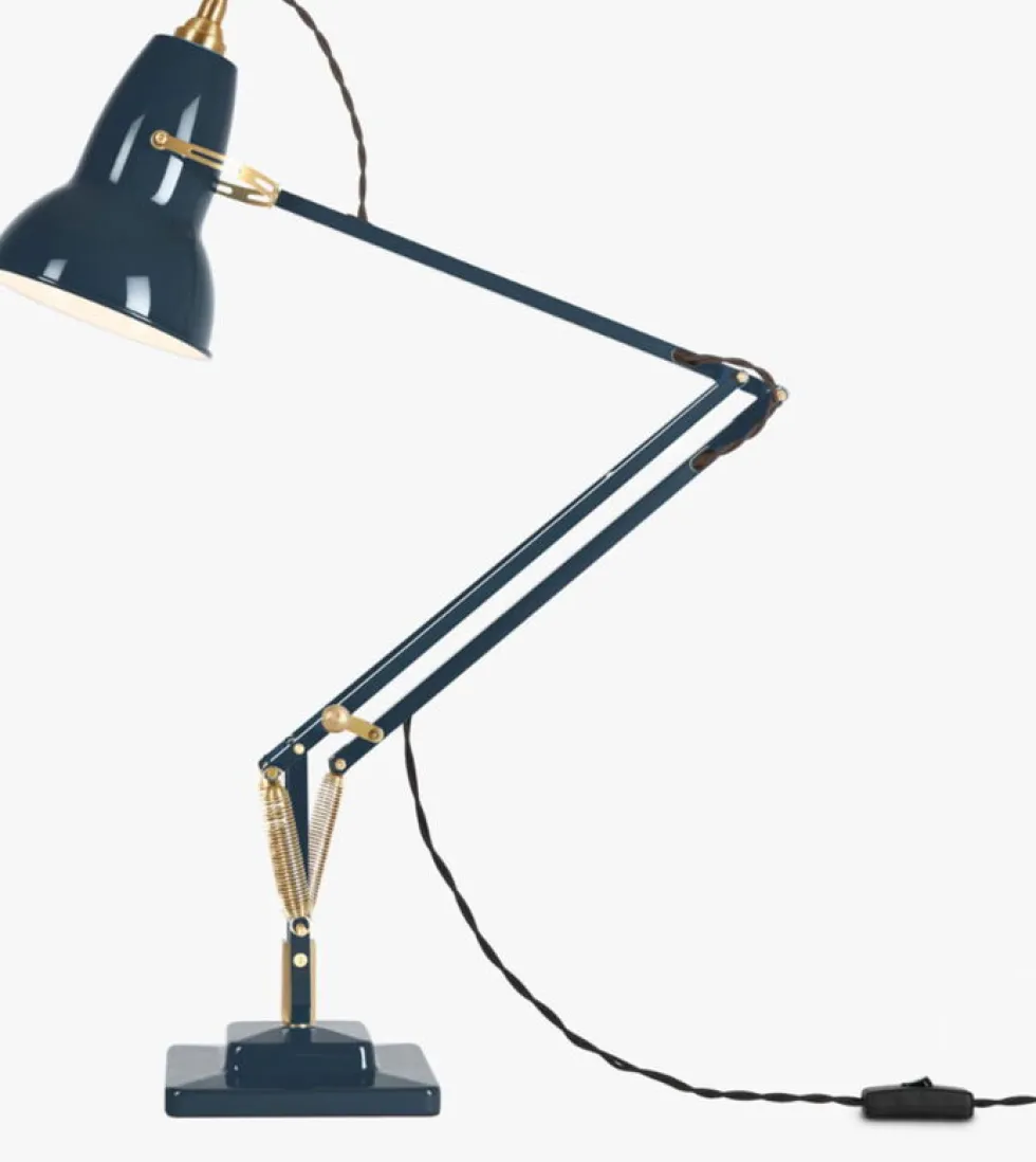 Lampe de bureau en aluminium bleu encre et finition doré 72x90cm Original 1227 - Anglepoise