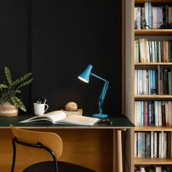 Lampe de bureau en aluminium bleu turquoise Mini mini 90 - Anglepoise