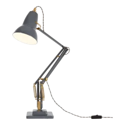 Lampe de bureau en aluminium grise éléphant et finition doré 72x90cm Original 1227 - Anglepoise