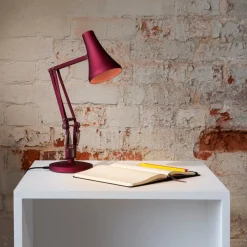Lampe de bureau en aluminium rouge 18 x 52 cm Mini Mini 90 - Anglepoise