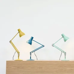 Lampe de bureau en aluminium 32 x 53 cm Type 75 Margaret Howell Saxon Blue - Anglepoise