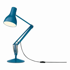 Lampe de bureau en aluminium 32 x 53 cm Type 75 Margaret Howell Saxon Blue - Anglepoise