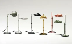 Lampe de bureau en fer vert Funiculi S - Marset