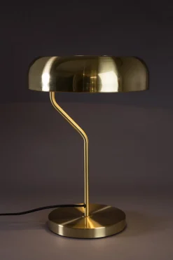 Lampe de bureau en laiton brossé Eclipse - Dutchbone