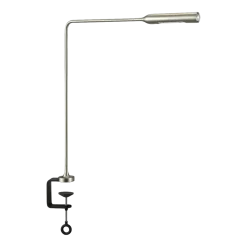 Lampe de bureau en métal argenté Flo Clamp - Lumina
