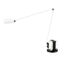 Lampe de bureau en métal blanc mat Daphine - Lumina