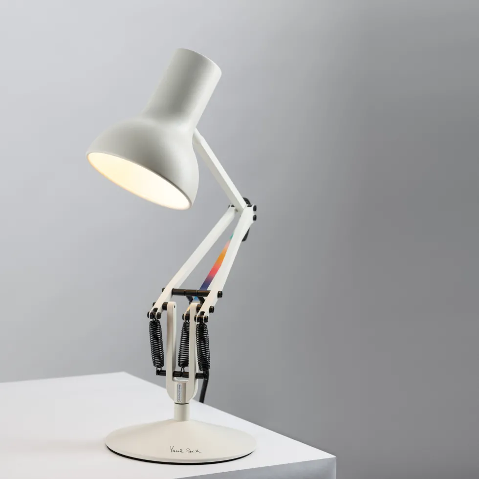 Lampe de bureau en métal blanc Type 75 Mini Paul Smith Edition 6 - Anglepoise