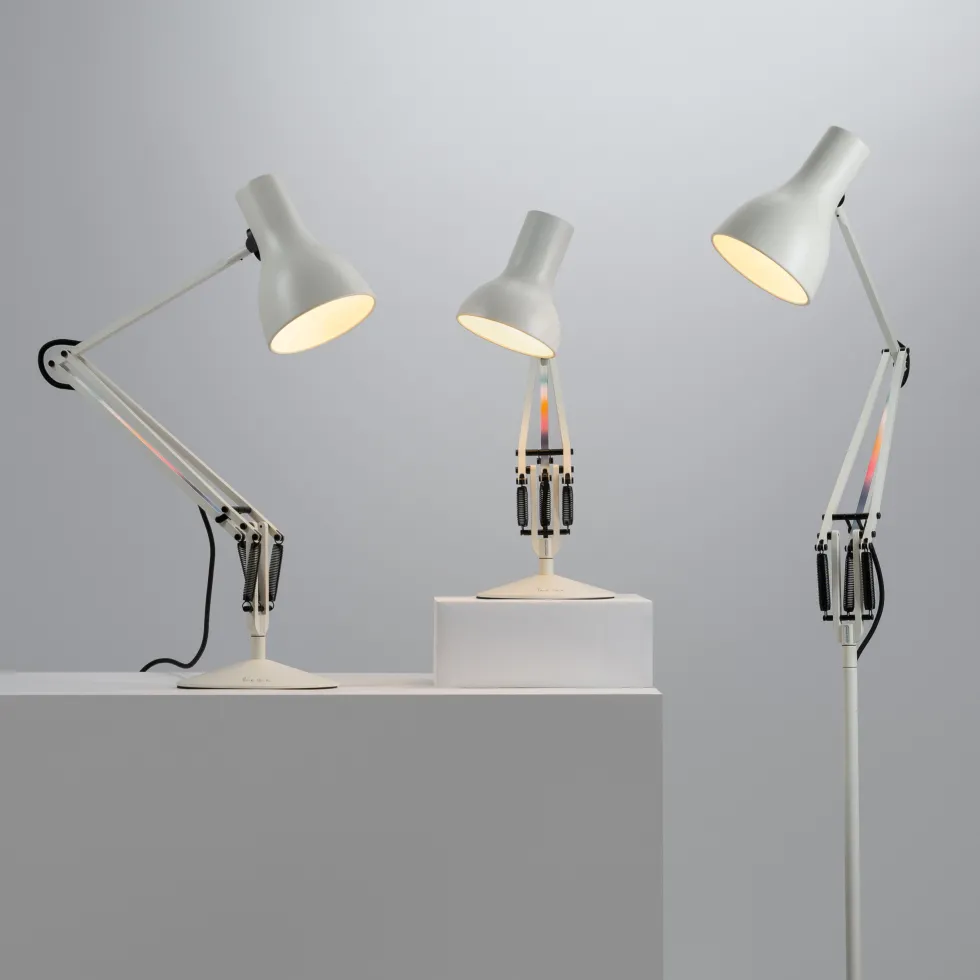 Lampe de bureau en métal blanc Type 75 Mini Paul Smith Edition 6 - Anglepoise