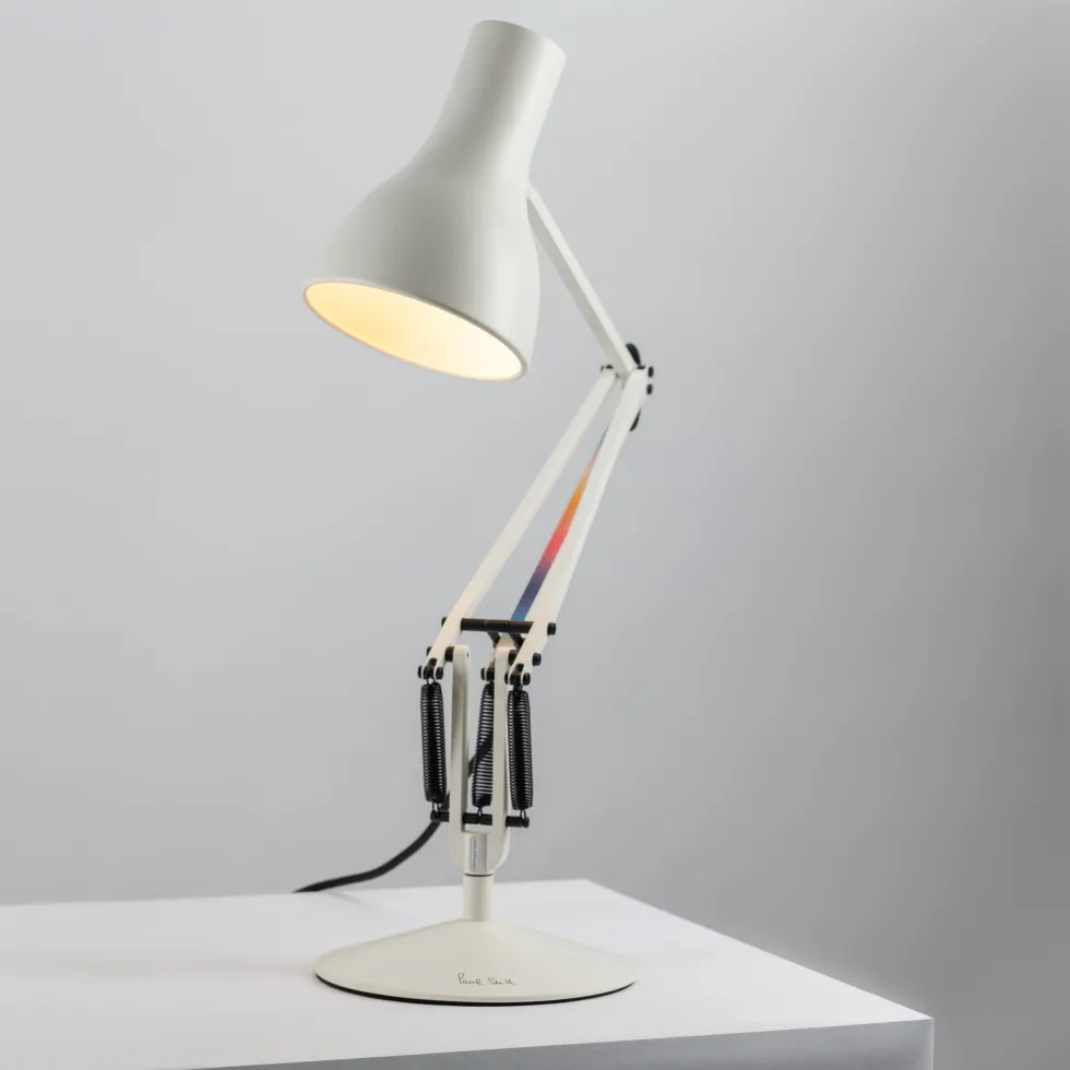 Lampe de bureau en métal blanc Type 75 Paul Smith Edition 6 - Anglepoise