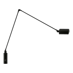 Lampe de bureau en métal noir Daphine Cilindro - Lumina