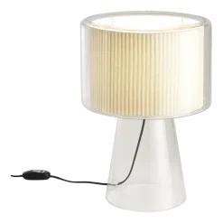 Lampe de bureau en verre soufflé blanc 41cm Mercer - Marset