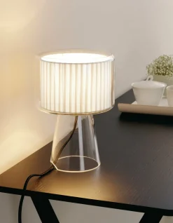 Lampe de bureau en verre soufflé blanc 41cm Mercer - Marset