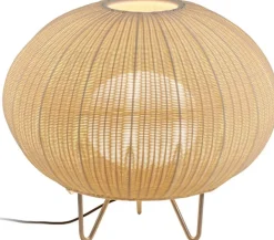 Lampe de sol d'extérieur en acier inoxydable et abat-jour blanc ivoire 61cm Garota P/01 - Bover