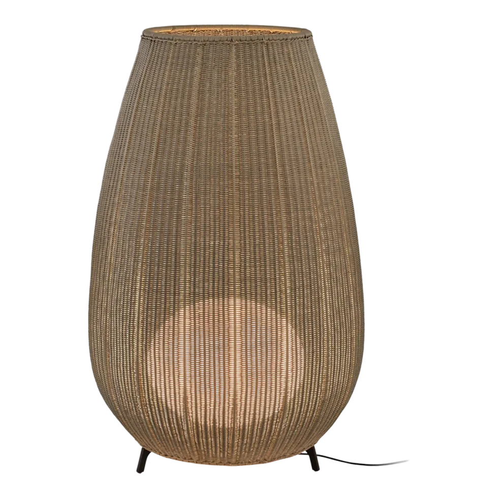 Lampe de sol en aluminium beige clair 89x137cm Amphora 03 - Bover
