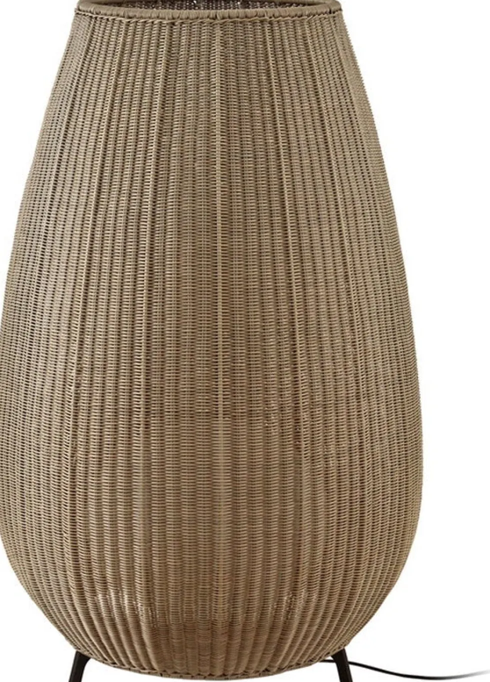 Lampe de sol en aluminium beige clair 89x137cm Amphora 03 - Bover