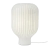 Lampe de sol en fibres naturelles blanc 59cm Strand - Muuto