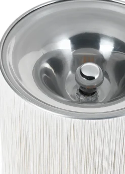Lampe de sol en nilon et aluminium crème 45 cm Modèle 597 - Gubi
