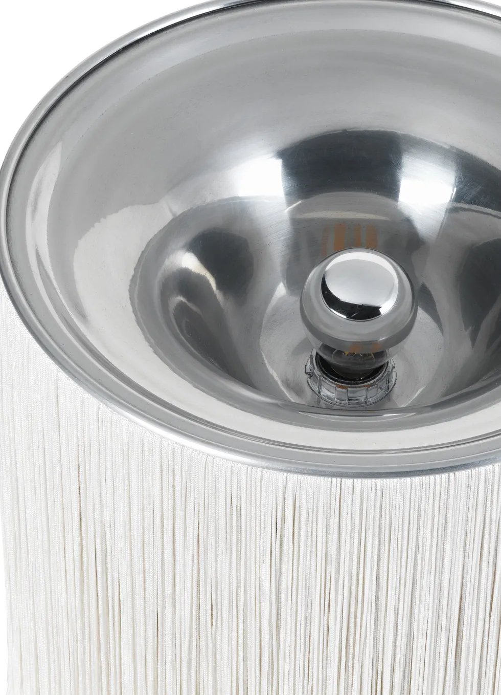 Lampe de sol en nilon et aluminium crème 45 cm Modèle 597 - Gubi