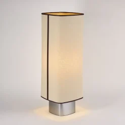 Lampe de sol en tissu beige et métal 79cm Dolce - Market Set