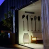Lampe de sol led dimmable en aluminium beige clair 49x77,5cm Amphora 01 - Bover