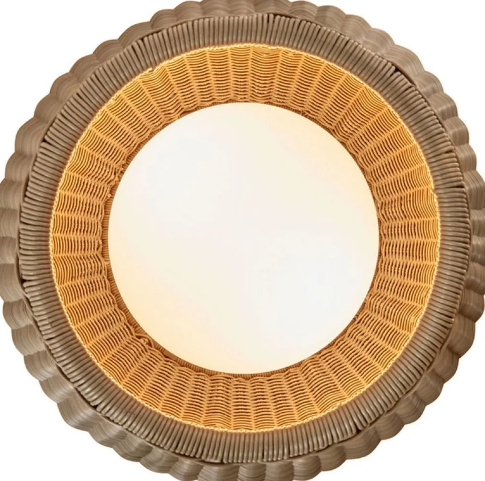 Lampe de sol led dimmable en aluminium beige clair 49x77,5cm Amphora 01 - Bover