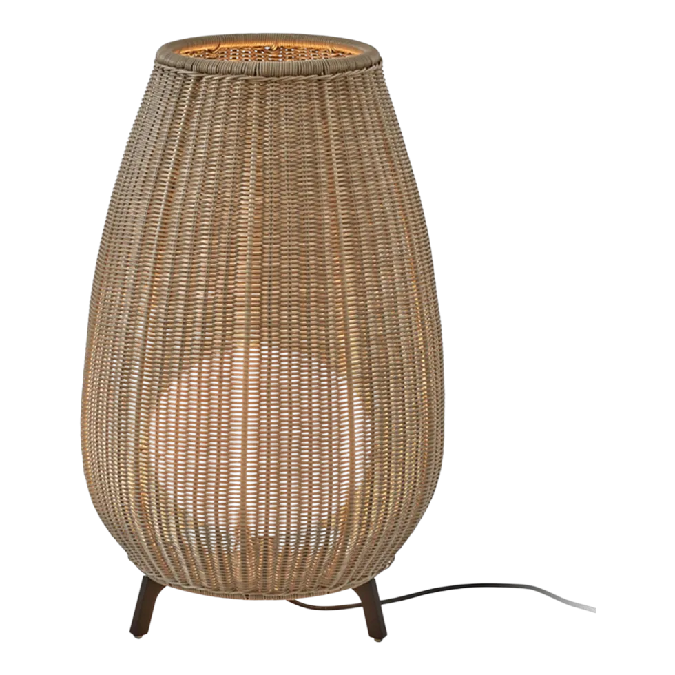 Lampe de sol led dimmable en aluminium beige clair 49x77,5cm Amphora 01 - Bover