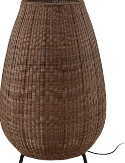 Lampe de sol led dimmable en aluminium marron 80x123cm Amphora 02 - Bover