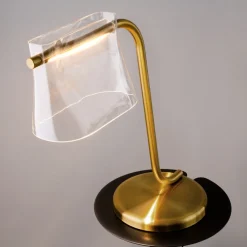 Lampe de table en laiton et verre 41x48,5cm Cabaret - Maytoni
