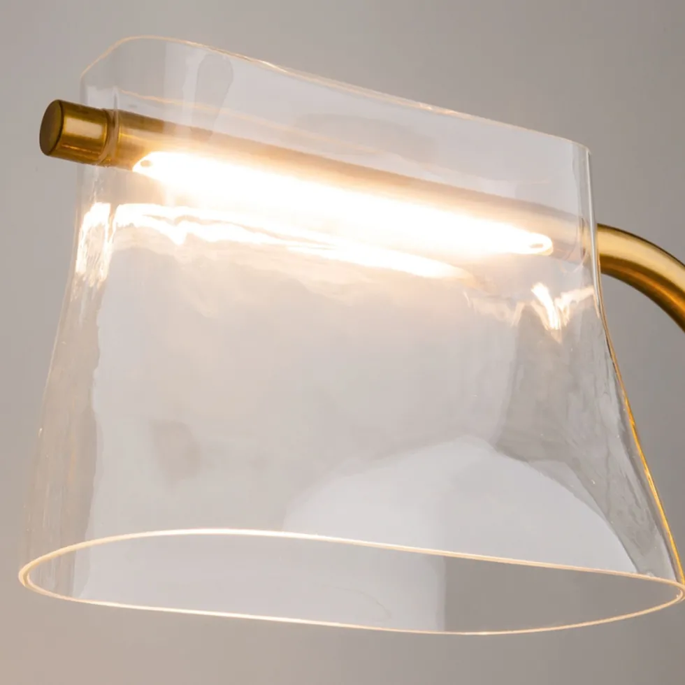 Lampe de table en laiton et verre 41x48,5cm Cabaret - Maytoni