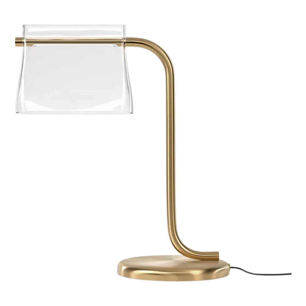 Lampe de table en laiton et verre 41x48,5cm Cabaret - Maytoni