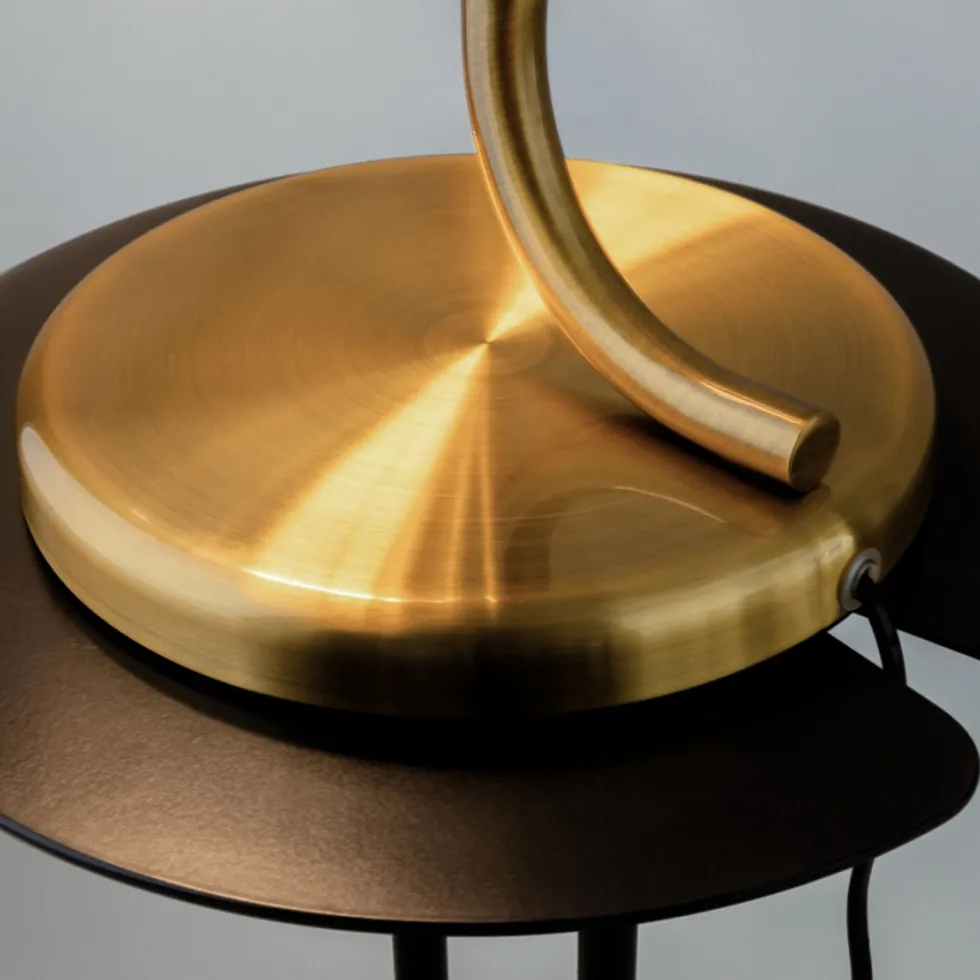 Lampe de table en laiton et verre 41x48,5cm Cabaret - Maytoni