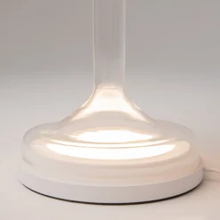 Lampe de table en métal et verre blanc 26x42cm Spirito - Maytoni