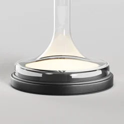 Lampe de table en métal et verre fumé gris 28x18cm Spirito - Maytoni