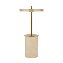 Lampe de table en travertin 12x25,5cm Asteria move mini - Umage
