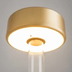 Lampe de table portable en aluminium doré et vase en verre 12x34,8cm AI Collaboration - Maytoni