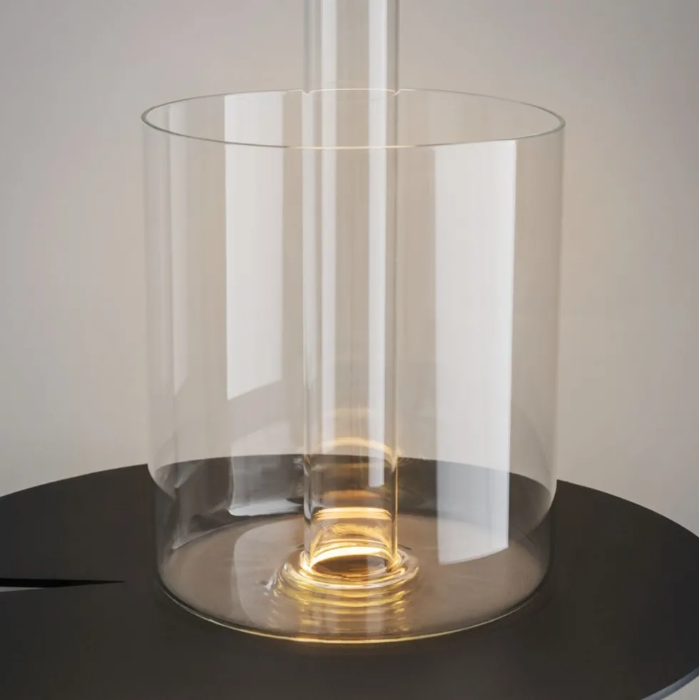 Lampe de table portable en aluminium doré et vase en verre 12x34,8cm AI Collaboration - Maytoni