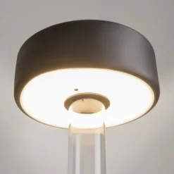 Lampe de table portable en aluminium noir et vase en verre 12x34,8cm AI Collaboration - Maytoni