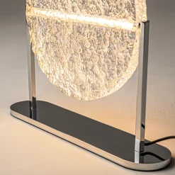 Lampe de table ronde en métal et acrylique 35x31cm Mangata - Maytoni