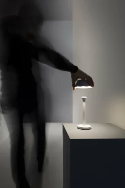 Lampe de table sans fil bronze Firefly - Panzeri