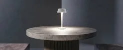Lampe de table sans fil noir mat Firefly - Panzeri