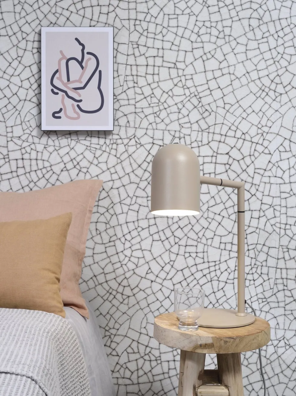 Lampe en fer sable 48,5 x 38 cm Marseille - It's about Romi