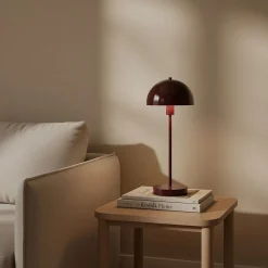 Lampe en métal rouge 20x50cm Valentine - Herstal