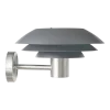 Lampe murale d'extérieur noir et acier DL31 - Dyberg Larsen