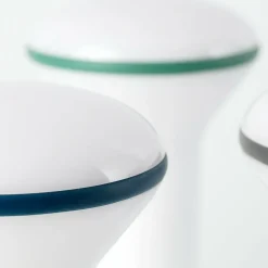 Lampe portable blanc opal et bleu foncé Buddy - Faro Barcelona