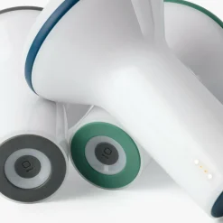 Lampe portable blanc opal et vert foncé Buddy - Faro Barcelona
