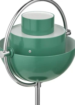 Lampe portable chromé et métal vert turquoise Multi-Lite - Gubi