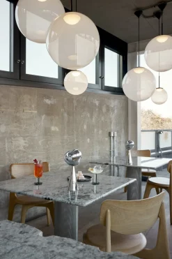 Lampe portable en abs argenté 28cm Melt - Tom Dixon