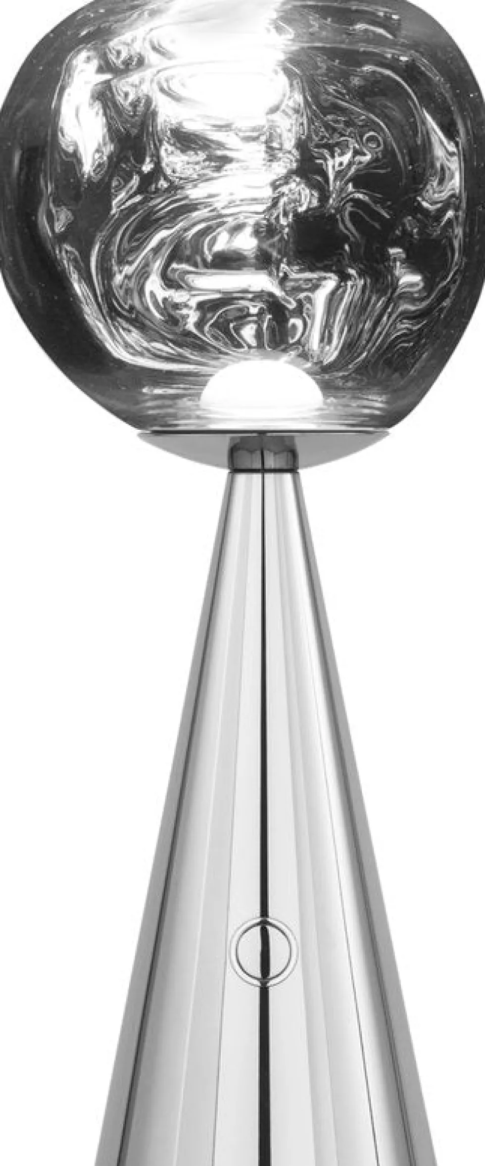 Lampe portable en abs argenté 28cm Melt - Tom Dixon